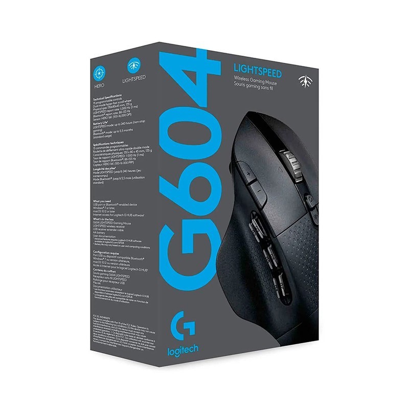 Logitech Li MOUSE LOGITECH G604 LIGTHSPEED INALÁMBRICO NEGRO (910-005622)